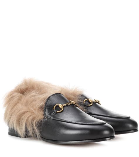 Gucci loafers with fur women